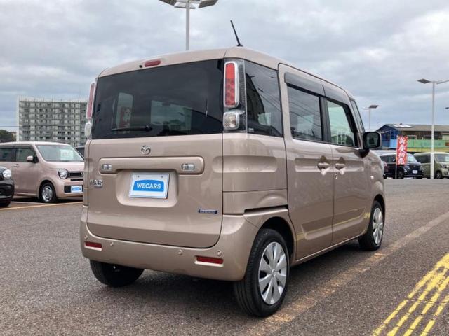 フレアワゴン ハイブリッドＸＧ　新品タイヤ／保証書／社外　８インチ　ＳＤナビ／衝突安全装置／車線逸脱防止支援システム／ドライブレコーダー　前後／Ｂｌｕｅｔｏｏｔｈ接続／ＥＴＣ／ＥＢＤ付ＡＢＳ／横滑り防止装置／アイドリングストップ（3枚目）