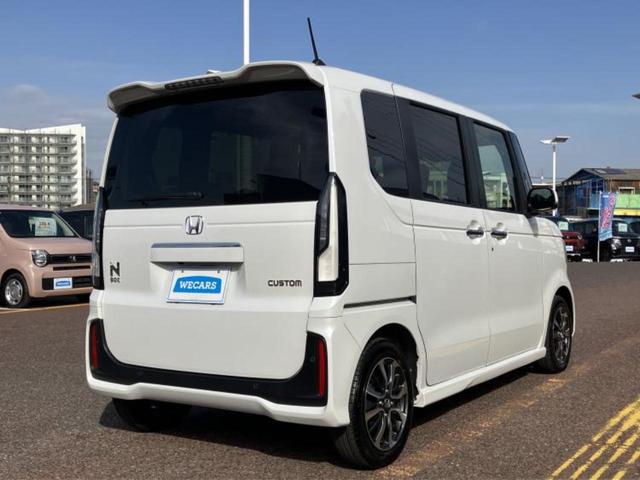 Ｎ－ＢＯＸカスタム ヒョウジュン　新品タイヤ／保証書／ホンダセンシング／電動スライドドア／シートヒーター　前席／車線逸脱防止支援システム／ヘッドランプ　ＬＥＤ／ＵＳＢジャック／ＥＢＤ付ＡＢＳ／横滑り防止装置／禁煙車　ＬＥＤヘッドランプ（3枚目）