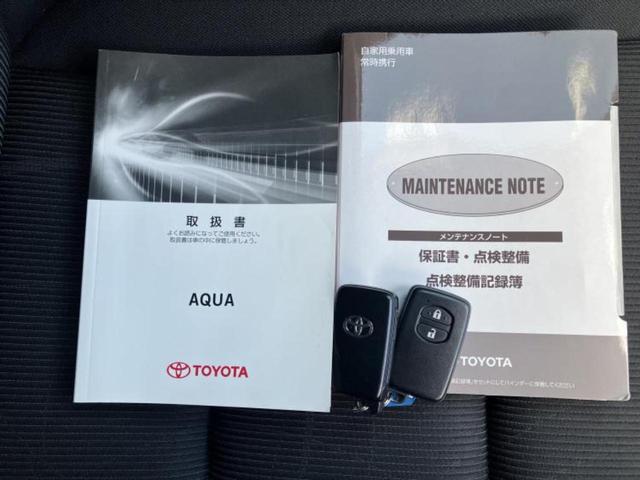 アクア Ｓスタイルブラック　新品タイヤ／保証書／純正　９インチ　ＳＤナビ／トヨタセーフティセンス／シートヒーター　前席／車線逸脱防止支援システム／ドライブレコーダー　純正／ヘッドランプ　ＬＥＤ／Ｂｌｕｅｔｏｏｔｈ接続／ＥＴＣ（36枚目）