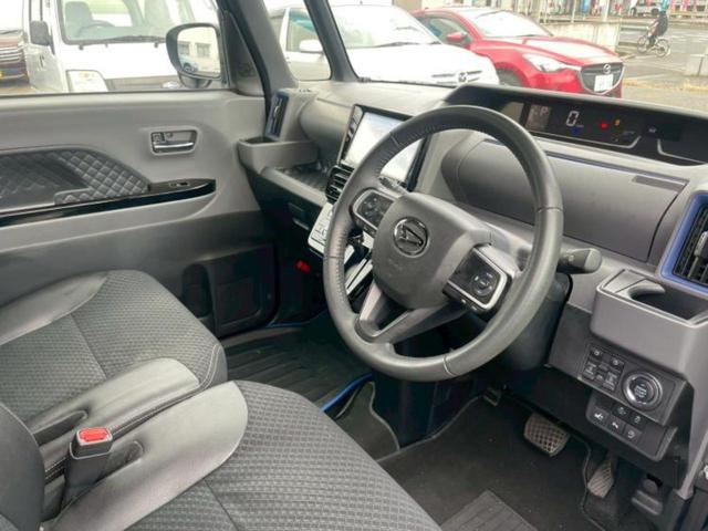 タント カスタムＲＳ　保証書／社外　９インチ　ＳＤナビ／衝突安全装置／両側電動スライドドア／パノラマモニター／車線逸脱防止支援システム／シート　ハーフレザー／ドライブレコーダー　社外／ヘッドランプ　ＬＥＤ　全周囲カメラ（5枚目）