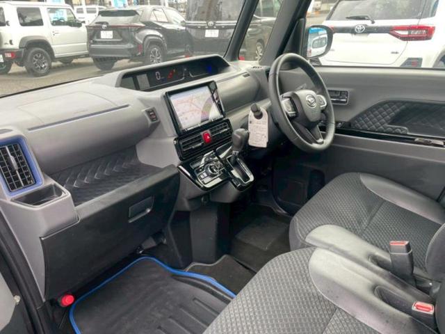 タント カスタムＲＳ　保証書／社外　９インチ　ＳＤナビ／衝突安全装置／両側電動スライドドア／パノラマモニター／車線逸脱防止支援システム／シート　ハーフレザー／ドライブレコーダー　社外／ヘッドランプ　ＬＥＤ　全周囲カメラ（6枚目）