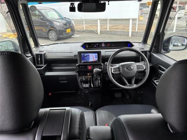 タント カスタムX 新品タイヤ/保証書/社外 SDナビ/スマートアシスト(トヨタ・ダイハツ)/両側電動スライドドア/シートヒーター 前席/車線逸脱防止支援システム/シート ハーフレザー/ドライブレコーダー 前後 ドラレコ(4枚目)