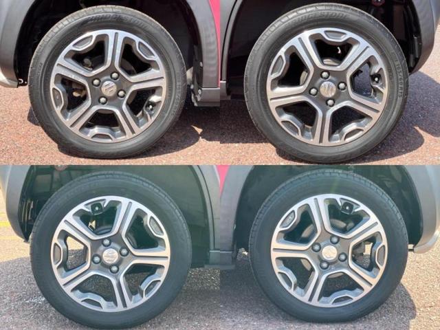 ハスラー ４ＷＤ　Ｘターボ　新品タイヤ／保証書／社外　ＳＤナビ／衝突安全装置／シートヒーター／ヘッドランプ　ＨＩＤ／ＵＳＢジャック／Ｂｌｕｅｔｏｏｔｈ接続／ＥＴＣ／ＥＢＤ付ＡＢＳ／横滑り防止装置／アイドリングストップ　４ＷＤ（53枚目）