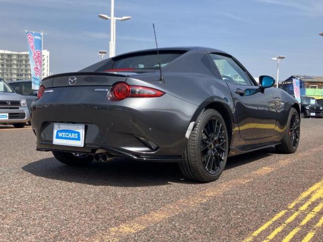 ロードスターRF RS エアロ/保証書/純正 SDナビ/シートヒーター/車線逸脱防止支援システム/シート ハーフレザー/ヘッドランプ LED/ETC/EBD付ABS/横滑り防止装置/アイドリングストップ フルエアロ(3枚目)