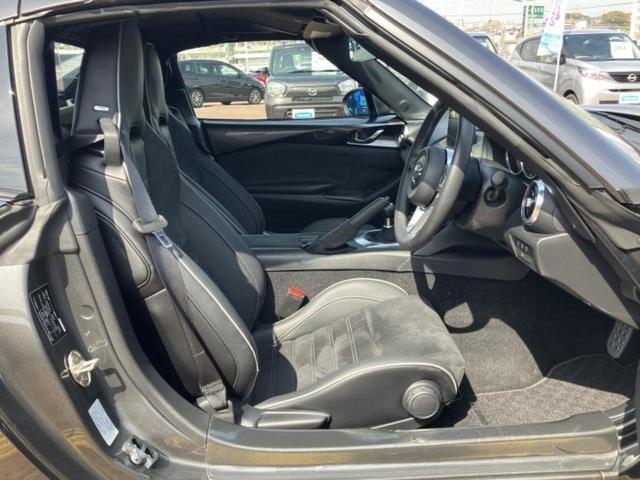 ロードスターRF RS エアロ/保証書/純正 SDナビ/シートヒーター/車線逸脱防止支援システム/シート ハーフレザー/ヘッドランプ LED/ETC/EBD付ABS/横滑り防止装置/アイドリングストップ フルエアロ(4枚目)