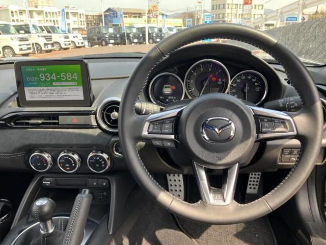 ロードスターRF RS エアロ/保証書/純正 SDナビ/シートヒーター/車線逸脱防止支援システム/シート ハーフレザー/ヘッドランプ LED/ETC/EBD付ABS/横滑り防止装置/アイドリングストップ フルエアロ(15枚目)