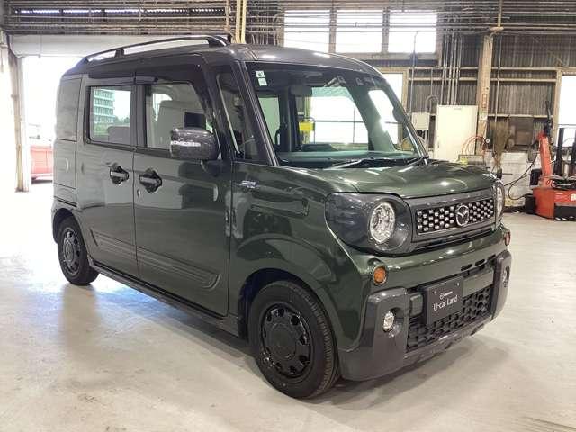フレアワゴンタフスタイル ６６０　タフスタイル　ハイブリッド　ＸＳ　アダプティブクルーズコントロール両側電動　シートヒータ　デュアルセンサーブレーキ　パークソナー　オートエアコン　Ｉストップ　横滑り防止装置　ベンチシート　盗難防止装置　アルミホイール　ＡＢＳ（3枚目）