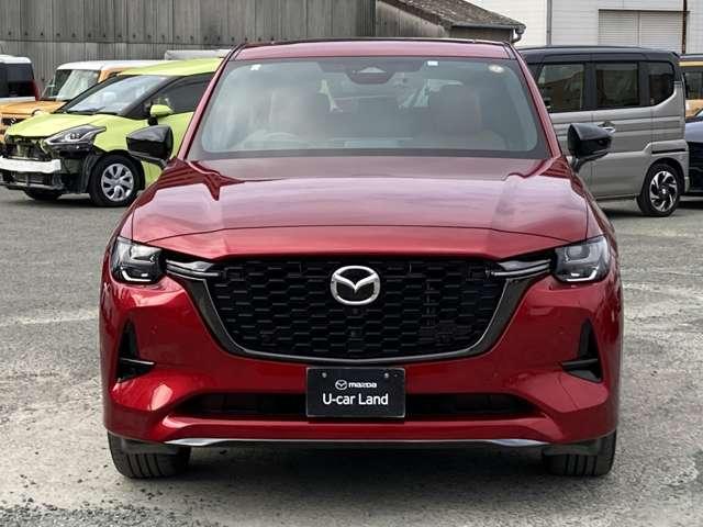 CX-60 XDHVプレミアムスポーツ ダブルサンルーフ シートヒー レーダークルコン LEDヘッドライト パワーシート スマートキー フルオートエアコン 4WD レザーシート ABS アルミホイール ターボ アイドリングストップ イモビ(7枚目)