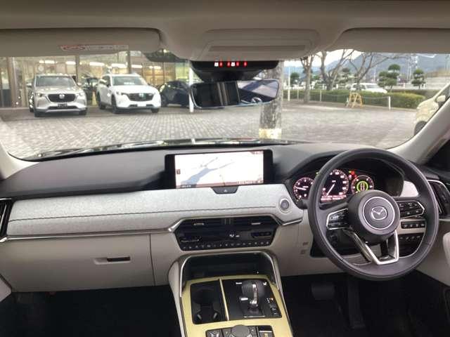 ＣＸ－８０ ３．３　ＸＤハイブリッド　プレミアム　モダン　ディーゼルター　ナビ　ＥＴＣ　サンルーフ　試乗車アップ車　全周囲カメラ　３列シート　バックカメラ　シートヒーター　４ＷＤ　ＥＴＣ（2枚目）