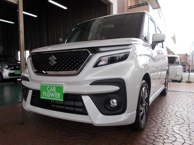 ソリオバンディット スズキ ハイブリッドｍｖ 登録済未使用車 セーフティーサポート 左後電動スライドドアドア アダプティブクルーズコントロール ｌｅｄヘッドランプ オートライト 純正１５インチアルミ キーフリー アイドリングストップ 福岡県 ハイブリッドｍｖ