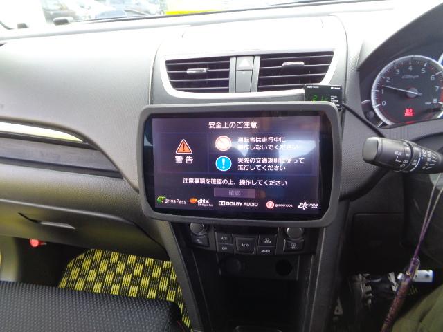 スイフトスポーツ ベースグレード　ＨＫＳ車高調　社外ハンドル　社外マフラー　社外ホイール　エアクリーナー　社外テール　ディスプレイオーディオ　フルセグＴＶ　デジタルインナーミラー　純正シートマフラー有り　ドライブレコーダー　ＥＴＣ（11枚目）