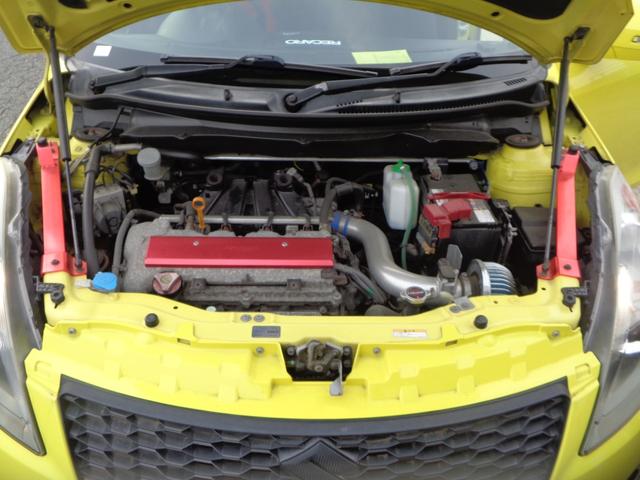 スイフトスポーツ ベースグレード　ＨＫＳ車高調　社外ハンドル　社外マフラー　社外ホイール　エアクリーナー　社外テール　ディスプレイオーディオ　フルセグＴＶ　デジタルインナーミラー　純正シートマフラー有り　ドライブレコーダー　ＥＴＣ（23枚目）