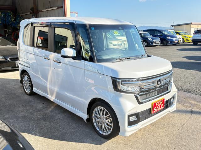 N-BOXカスタム Lターボ メモリーナビ ドラレコ ETC リアカメラ 両側電動ドア セキュリティアラーム 誤発信抑制 フルオートエアコン Sヒーター LEDランプ 地デジフルセグ アクティブクルーズコントロール ナビTV(5枚目)