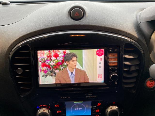 ジューク 15RX タイプV スマートキー ETC 純正ナビ・TV(16枚目)