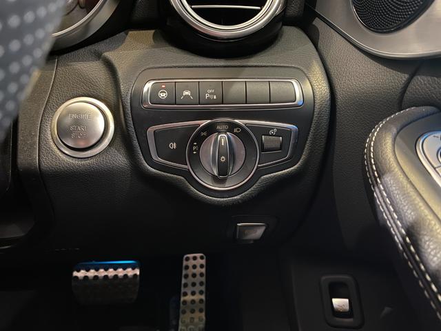 Cクラス C180 ローレウスエディション 純正ナビ・TV シートヒーター パドルシフト 黒革シート キーレスゴー レーンキープ アダクティブクルーズコントロール(23枚目)