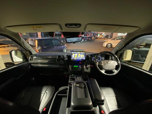 ハイエースワゴン GL 10人乗り アルパインフローティングナビ・TV フリップダウンモニター 360度カメラ パワースライドドア クリアランスソナー(13枚目)