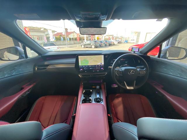 RX RX350 Fスポーツ TRDエアロ(F・S・R)マフラー パノラマルーフ パノラマビューモニター レクサスチームメイト ブラックルーフレール オレンジキャリパー 21インチAW パワーバックドア 全席ベンチレーション(13枚目)