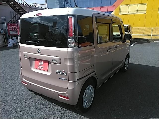 スペーシア ハイブリッドＸ　両側電動スライド　キーレス　フルセグ　ナビ＆ＴＶ　アイドリングストップ　エアバッグ　オートマ　フル装備　助手席エアバッグ　衝突被害軽減システム　ＥＴＣ　バックカメラ　スマートキー　横滑り防止機能（3枚目）