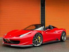 平成２４年式（２０１２ｙ）フェラーリ４５８スパイダーＦ１ＤＣＴ！２０１２ｙＥＵモデルディーラー車！左ハンドル！黒本革シート！ＯＰ　Ｆリフター！ＯＰカーボンＬＥＤハンドル！鍛造２２ＡＷ他ＯＰ多数有！ 2