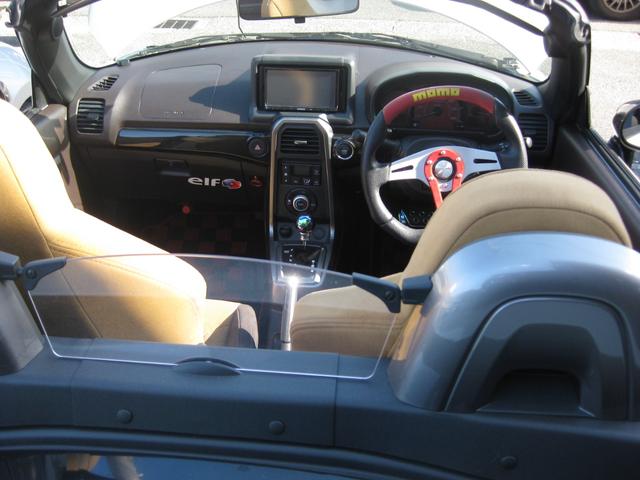 コペン ローブ　Ｓ　電動オープン　ロッソモデロマフラー　社外１６インチ　社外ナビ、ＴＶ　ビルスタイン　レカロシート　整備手帳、取説（14枚目）