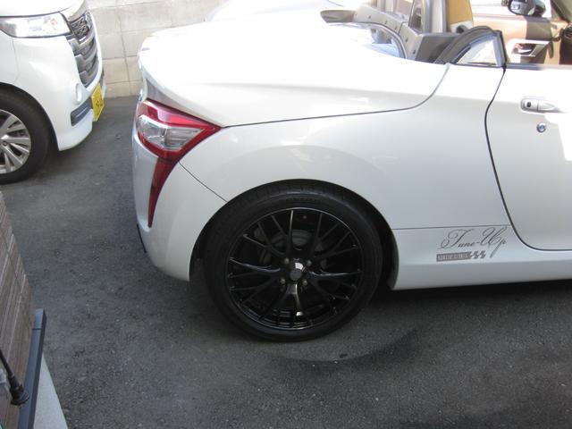 コペン ローブ　Ｓ　電動オープン　ロッソモデロマフラー　社外１６インチ　社外ナビ、ＴＶ　ビルスタイン　レカロシート　整備手帳、取説（20枚目）