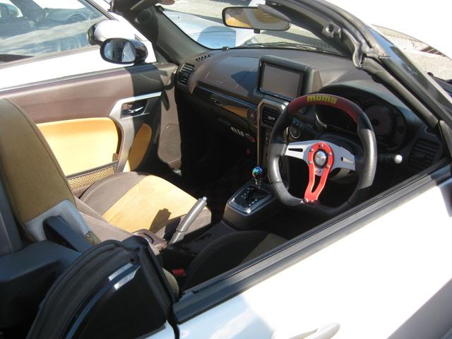 コペン ローブ　Ｓ　電動オープン　ロッソモデロマフラー　社外１６インチ　社外ナビ、ＴＶ　ビルスタイン　レカロシート　整備手帳、取説（22枚目）