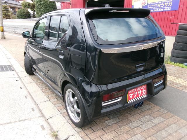 アルトターボRS ベースグレード HKSセンター2本出しマフラー 社外15インチアルミホイール 社外足廻り 社外ナビ フルセグTV Bカメラ スマートキー 前後ドラレコ MTモード付 タイミングチェーン(2枚目)