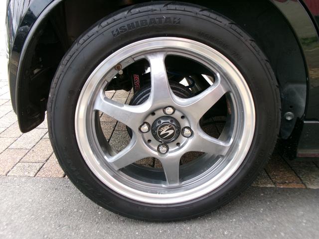 アルトターボRS ベースグレード HKSセンター2本出しマフラー 社外15インチアルミホイール 社外足廻り 社外ナビ フルセグTV Bカメラ スマートキー 前後ドラレコ MTモード付 タイミングチェーン(3枚目)