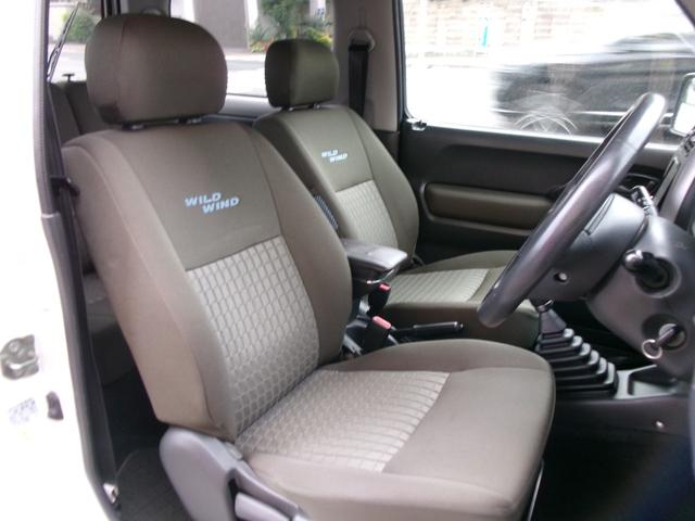 ジムニー ワイルドウインド　５速ＭＴ　リフトアップ　社外ＨＫＳマフラー　純正アルミホイール　社外ナビ　地デジＴＶ　Ｂカメラ　前後ドライブレコーダー　タイミングチェーン（6枚目）