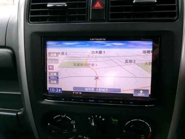 ジムニー ワイルドウインド　５速ＭＴ　リフトアップ　社外ＨＫＳマフラー　純正アルミホイール　社外ナビ　地デジＴＶ　Ｂカメラ　前後ドライブレコーダー　タイミングチェーン（9枚目）