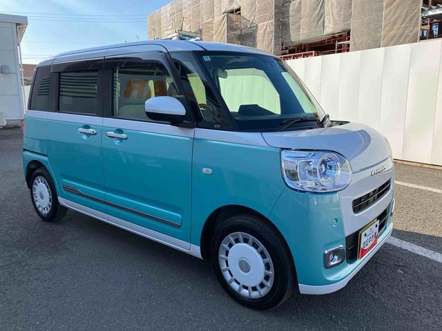 ムーヴキャンバス ストライプスＧ　ワンオーナー　走行距離無制限１２ヶ月保証付き　アイドルストップ　禁煙　Ｂカメラ　セキュリティアラーム　スマートキープッシュスタート　Ｓヒーター　キーフリーキー　ワンオーナー車　ＬＥＤライト　車線逸脱警報　安全ボディ（7枚目）