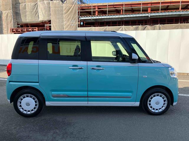 ムーヴキャンバス ストライプスＧ　ワンオーナー　走行距離無制限１２ヶ月保証付き　アイドルストップ　禁煙　Ｂカメラ　セキュリティアラーム　スマートキープッシュスタート　Ｓヒーター　キーフリーキー　ワンオーナー車　ＬＥＤライト　車線逸脱警報　安全ボディ（8枚目）