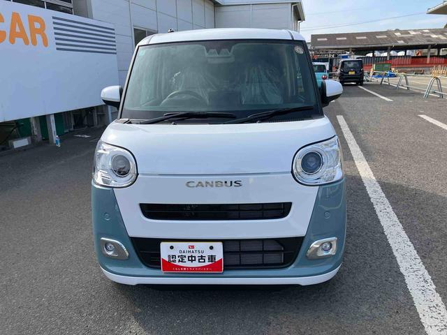 ムーヴキャンバス ストライプスＧ　ワンオーナー　走行距離無制限１２ヶ月保証付き　車線逸脱　Ｂｌｕｅｔｏｏｔｈオーディオ　ＵＳＢ入力　アイスト　インテリキー　Ｂモニター　シートヒータ　禁煙　イモビライザー　衝突安全ボディ　キーフリー　ＬＥＤライト（7枚目）