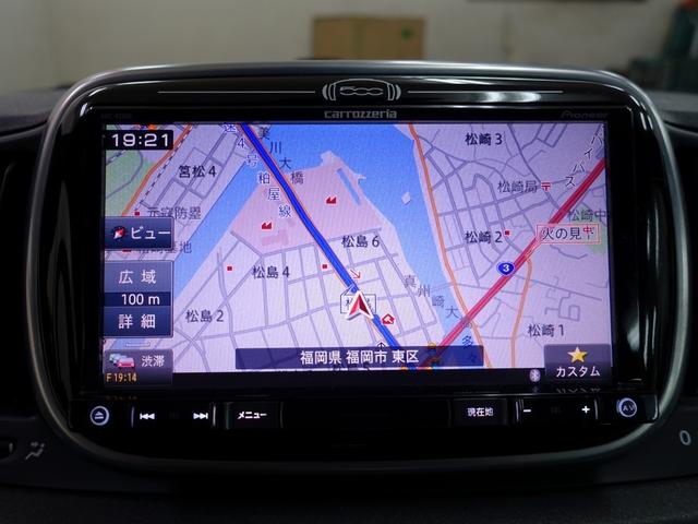 アバルト５９５ コンペティツィオーネ　左ハンドル　タイヤ４本新品　ＤＵＮＬＯＰ　ＤＩＲＥＺＺＡ装着　ｐｉｏｎｅｅｒ製メモリナビＲＺ８００　ＤＶＤ再生　ＵＳＢ端子入力　Ａプレート新品　禁煙車（43枚目）
