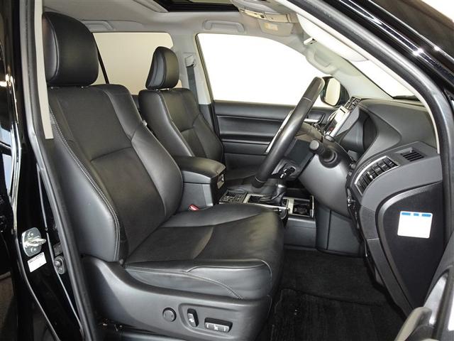 ランドクルーザープラド ＴＸ　Ｌパッケージ　衝突被害軽減システム　メモリーナビ　フルセグ　バックカメラ　ＥＴＣ　サンルーフ　フルエアロ　３列シート　ＬＥＤヘッドランプ　ディーゼル　４ＷＤ　スマートキー　乗車定員７人（4枚目）