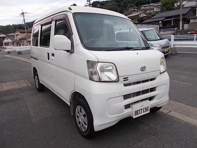 ハイゼットカーゴ クルーズ　４ＡＴ　４ＷＤ　ハイルーフ　フロントパワーウィンドウ　両側スライドドア　集中ドアロック　電動格納ミラー　ＣＤ　タイミングチェーン　ＡＢＳ　Ｗエアバッグ　走行６００００キロ（3枚目）