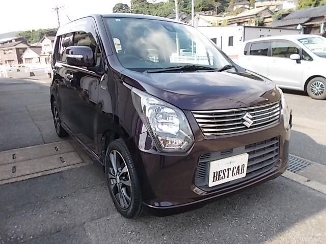 ワゴンＲ ２０周年記念車　ＣＶＴ　レーダーブレーキサポート　ＨＩＤ　アイドリングストップ　社外メモリーナビＴＶ　ＤＶＤ　ＣＤ　リアスピーカー　オートライト　オートエアコン　シートヒーター　純正１５インチＡＷ　走行５１０００キロ（3枚目）