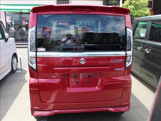 スペーシアカスタム ハイブリッドＸＳ　届出済み未使用車　衝突被害軽減ブレーキ　アイドリングストップ　スマートキー　障害物センサー　レーンキープアシスト　シートヒーター　両側電動スライドドア　盗難防止装置（4枚目）