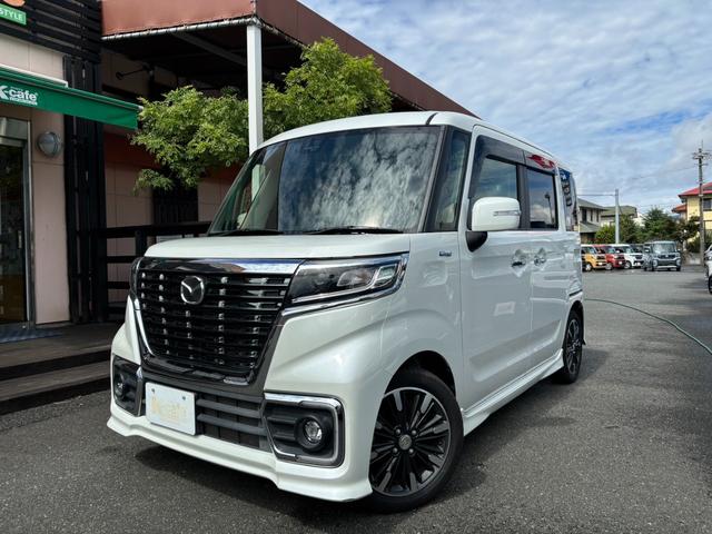 フレアワゴンカスタムスタイル ハイブリッドＸＳ　フルセグナビ　ＥＴＣ　バックカメラ　衝突被害軽減ブレーキ　スマートキー　スライドドア　ＬＥＤヘッドライト　プッシュスタート　オートエアコン　ＡＢＳ　前席シートヒーター　アイドリングストップ（2枚目）