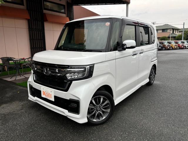 Ｎ－ＢＯＸカスタム Ｌ　ＴＶナビ　バックカメラ　ドラレコ　ＥＴＣ　衝突被害軽減ブレーキ　スマートキー　スライドドア　ＬＥＤヘッドライト　プッシュスタート　クルーズコントロール　フルオートエアコン　ＡＢＳ　前席シートヒーター（2枚目）