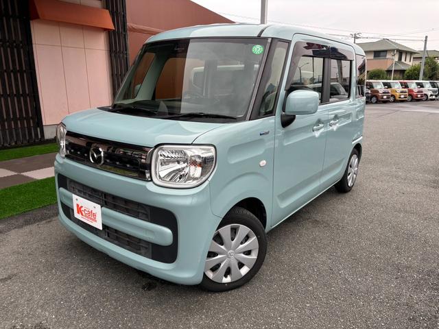 フレアワゴン ハイブリッドＸＳ　テレビ付きナビ　バックカメラ　衝突被害軽減ブレーキ　スマートキー　スライドドア　パワーウインドウ　プッシュスタート　フルオートエアコン　ＡＢＳ　シートヒーター　アイドリングストップ（2枚目）