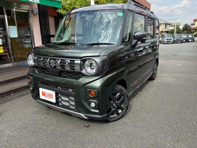 スペーシアギア ハイブリッドＸＺ　衝突被害軽減ブレーキ　スマートキー　スライドドア　ＬＥＤヘッドライト　パワーウインドウ　プッシュスタート　クルーズコントロール　フルオートエアコン　ＡＢＳ　前席シートヒーター　アイドリングストップ（3枚目）