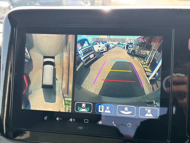 スペーシア ハイブリッドＸ　純正全方位モニター　フルセグ　衝突被害軽減ブレーキ　スマートキー　スライドドア　パワーウインドウ　プッシュスタート　フルオートエアコン　ＡＢＳ　前席シートヒーター　アイドリングストップ（10枚目）