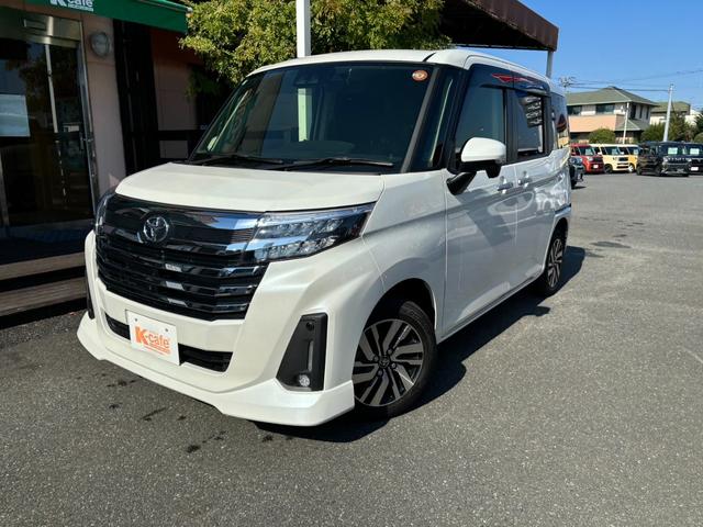 ルーミー カスタムＧ　純正ディスプレイオーディオ　全方位モニター　ＥＴＣ　衝突被害軽減ブレーキ　スライドドア　ＬＥＤヘッドライト　パワーウインドウ　プッシュスタート　　フルオートエアコン　ＡＢＳ（2枚目）