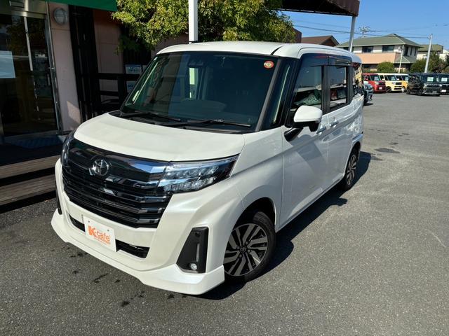 ルーミー カスタムＧ　純正ディスプレイオーディオ　全方位モニター　ＥＴＣ　衝突被害軽減ブレーキ　スライドドア　ＬＥＤヘッドライト　パワーウインドウ　プッシュスタート　　フルオートエアコン　ＡＢＳ（3枚目）