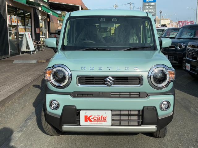 ハスラー ハイブリッドＸ　届出済未使用車　スマートキー＆プッシュスタート　車線逸脱警報装置　オートＬＥＤライト　前席シートヒーター　デュアルカメラサポート　オートクルーズ　パワーウインドウ　セキュリティアラーム　ＡＢＳ（2枚目）