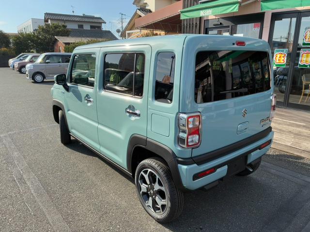 ハスラー ハイブリッドＸ　届出済未使用車　スマートキー＆プッシュスタート　車線逸脱警報装置　オートＬＥＤライト　前席シートヒーター　デュアルカメラサポート　オートクルーズ　パワーウインドウ　セキュリティアラーム　ＡＢＳ（4枚目）