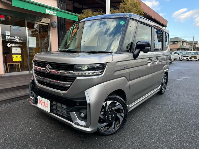 スペーシアカスタム ハイブリッドＸＳ　純正全方位モニターフルセグナビ　衝突被害軽減ブレーキ　スマートキー　スライドドア　ＬＥＤヘッドライト　パワーウインドウ　プッシュスタート　フルオートエアコン　ＡＢＳ　前席シートヒーター（2枚目）