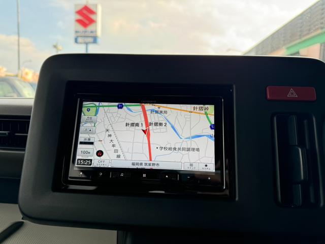 スペーシア ハイブリッドＧ　フルセグナビ　バックカメラ　ドラレコ付き　衝突被害軽減ブレーキ　スマートキー　スライドドアパワーウインドウ　プッシュスタート　オートエアコン　ＡＢＳ　前席シートヒーター　アイドリングストップ（32枚目）