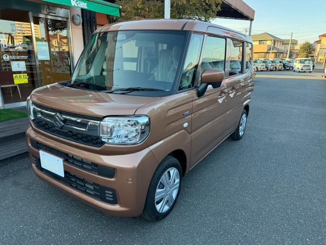 スペーシア ハイブリッドＧ　衝突被害軽減ブレーキ　スマートキー　スライドドア　パワーウインドウ　プッシュスタート　フルオートエアコン　　アイドリングストップ（3枚目）